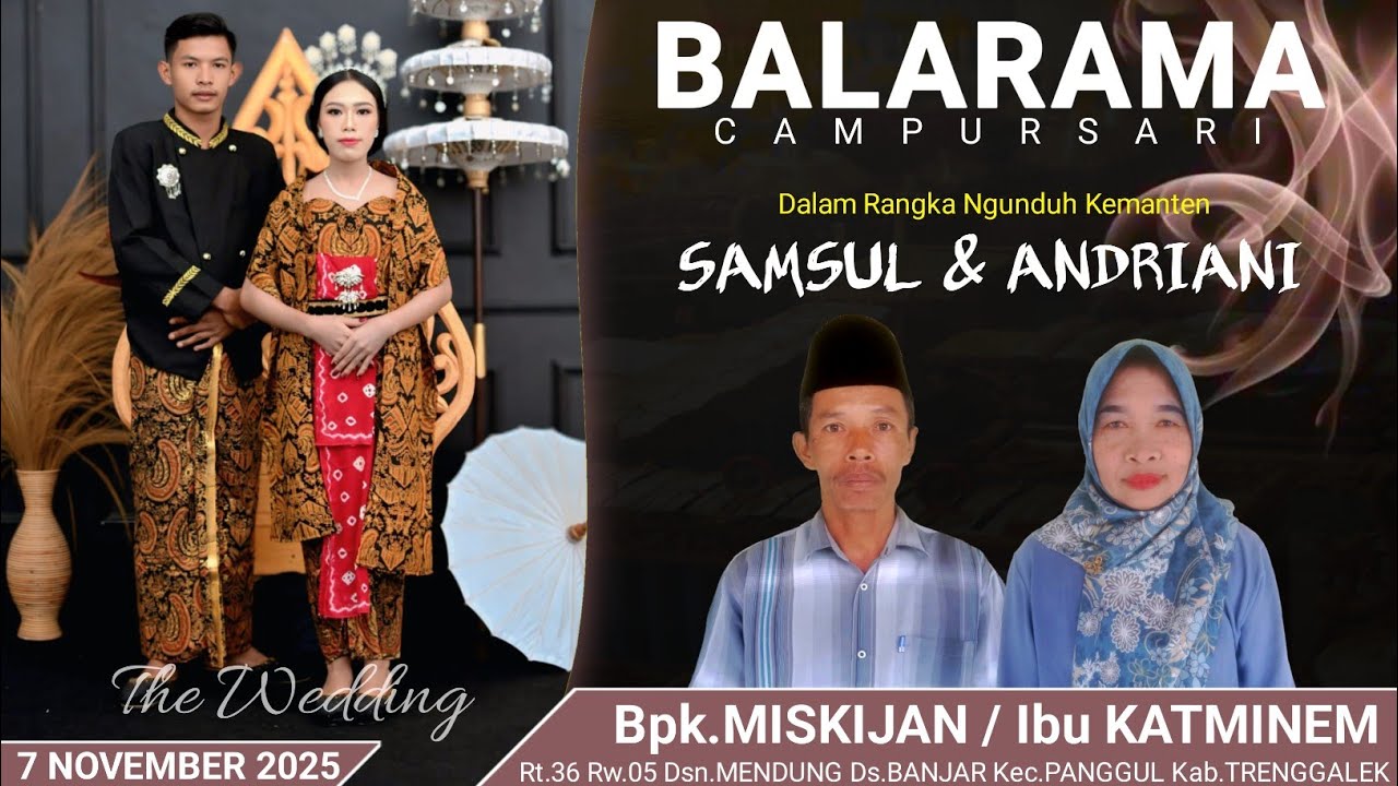 🛑LIVE CAMPURSARI BALARAMA DI KEDIAMAN BAPAK MISKIJAN - IBU KATMINEM MENDUNG-BANJAR-PANGGUL
