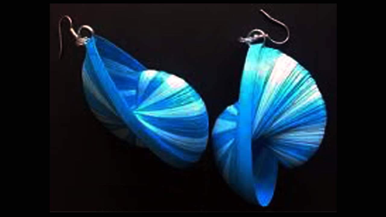 New Model weaving quilling earrings - how to make quilling paper earrings