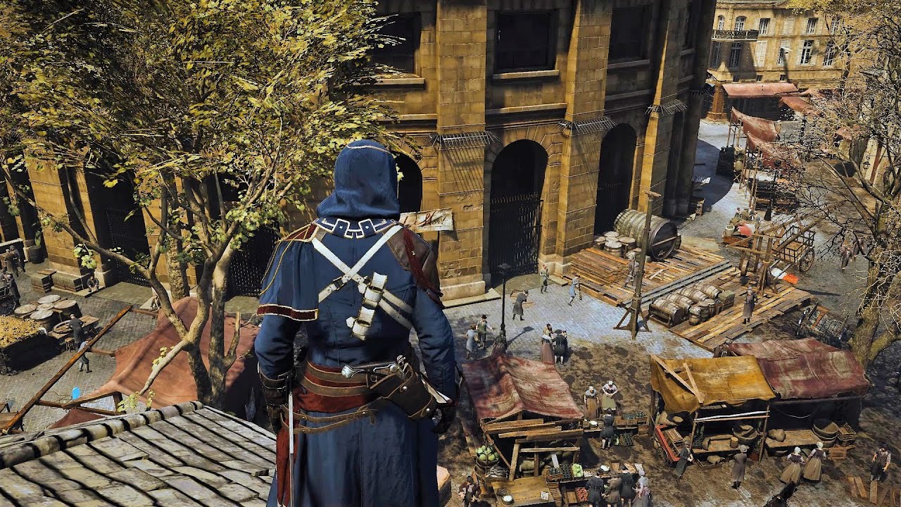 Assassin's Creed Unity Aggressive Stealth Gameplay - LA HALLE AUX BLES (Full Mission)