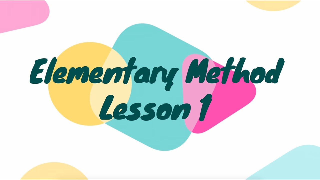 Lesson 1 Elementary Method - note con la mano sinistra e semibrevi - A lezione di CLARINETTO