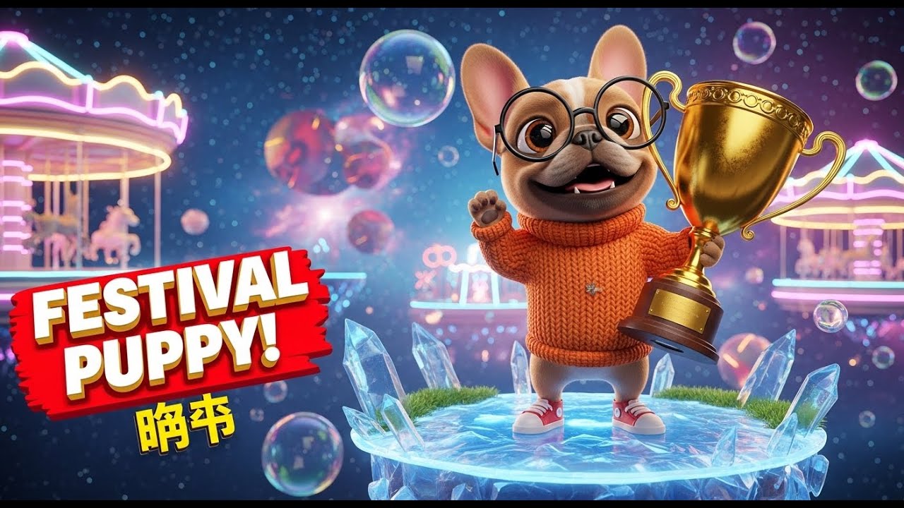 bubu ai pitbull | funny dog animated pet at the carnival 🎡🐶