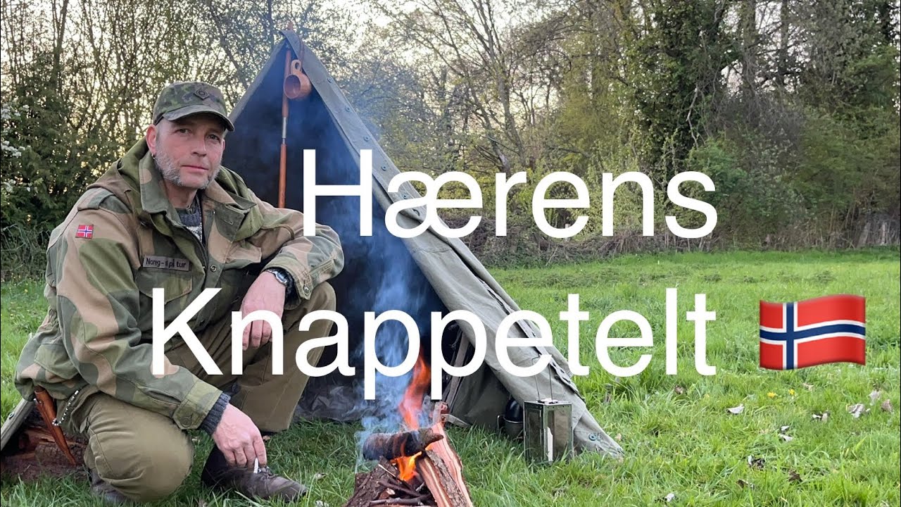 Norwegische Armee Zeltbahn - Hærens Knappetelt