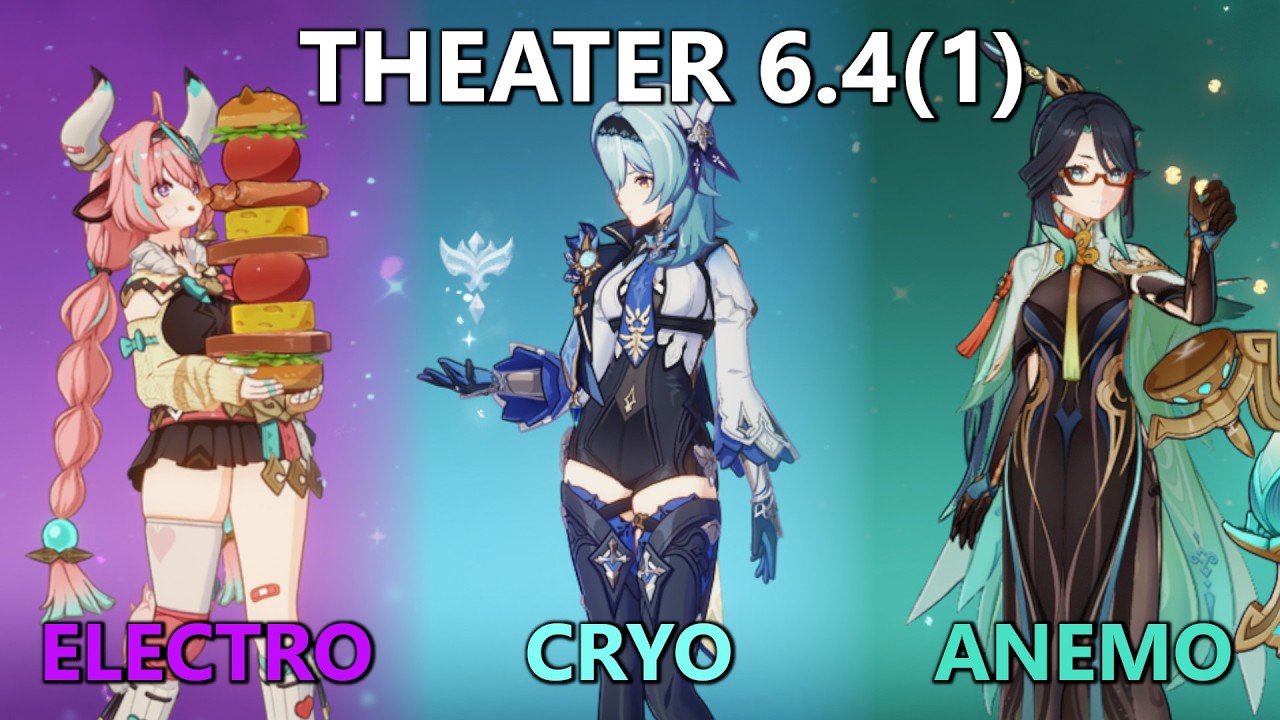 6.4(1) Imaginarium Theater Clear (03-2026) || Electro / Cryo / Anemo || no voiceover no edit