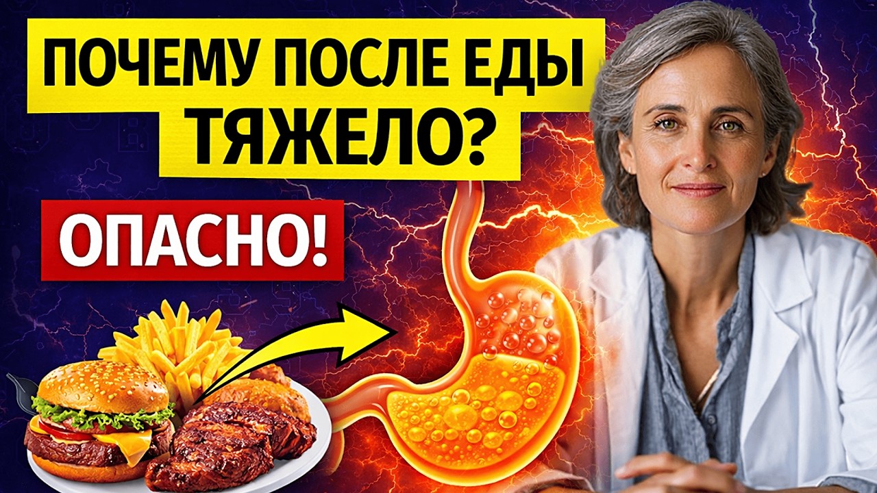 Если после еды тяжело, но не болит — это опасный знак