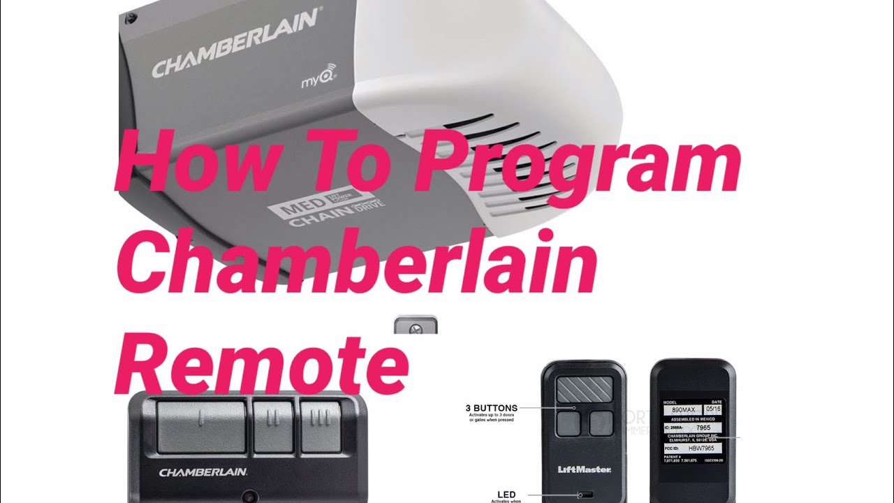 How To Program Chamberlain 956EV/EVC Garage Remote Control Or Any Garage Remote Control