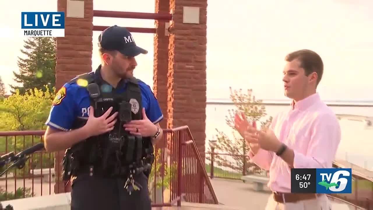 Marquette City Police encourages bike safety on bike path
