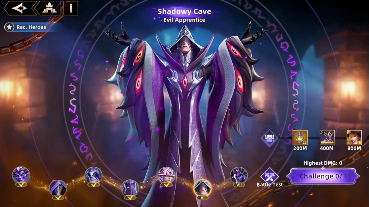 Infinite MagicRaid - Demon Conquest - Shadowy Cave - Boss Evil Apprentice