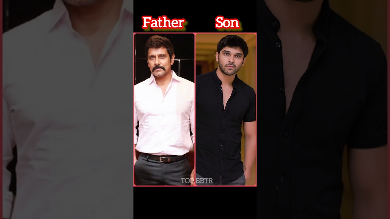 Tamil actors || vikram || son 😍. #shorts #trending #actor #vikram #father #ytshorts