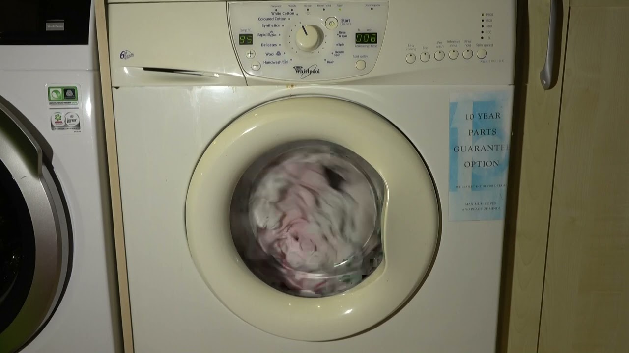 Whirlpool 6th sense AWM8123 - Cotton Final spin 1200rpm and results