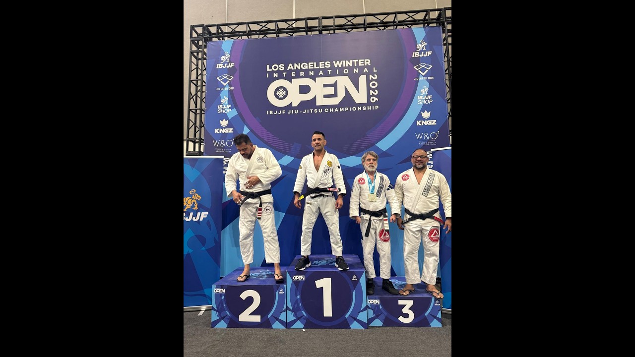 Amazonense Omar Salum em competição de Jiu-Jitsu