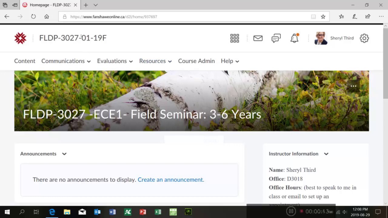 step by step instructions to creating an eportfolio on D2L