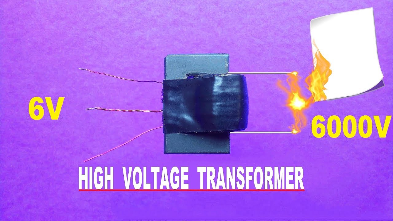 Diy High Voltage Transformer..High Voltage Plasma Circuit..Homemade High Voltage Transformer.[Hindi]
