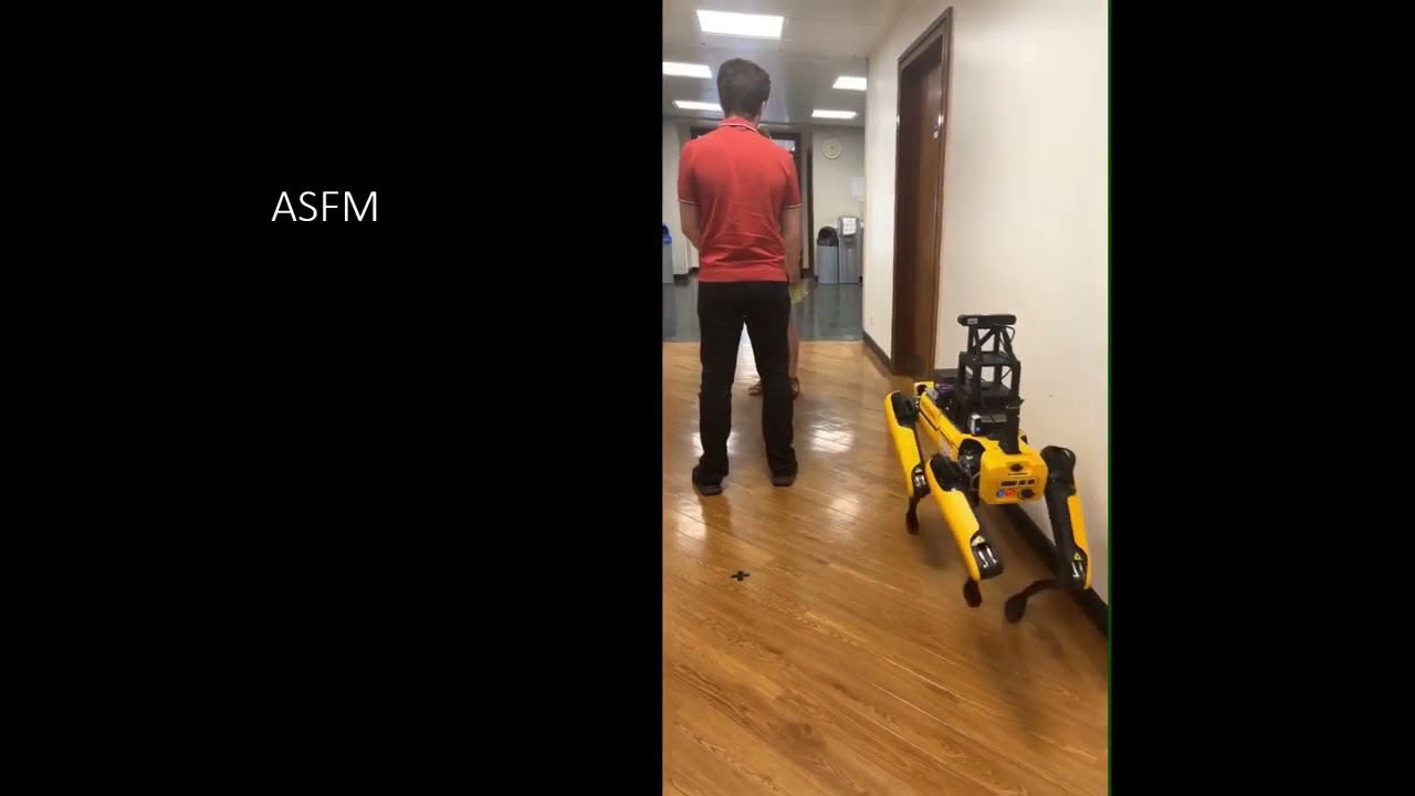 ASFM: Augmented Social Force Model for Legged Robot Social Navigation
