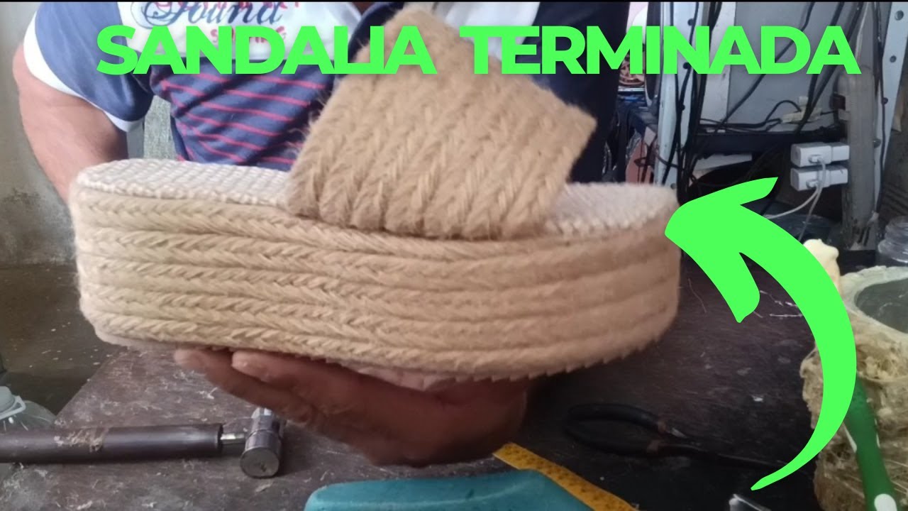 Como forrar y pegar esta sandalia plataforma