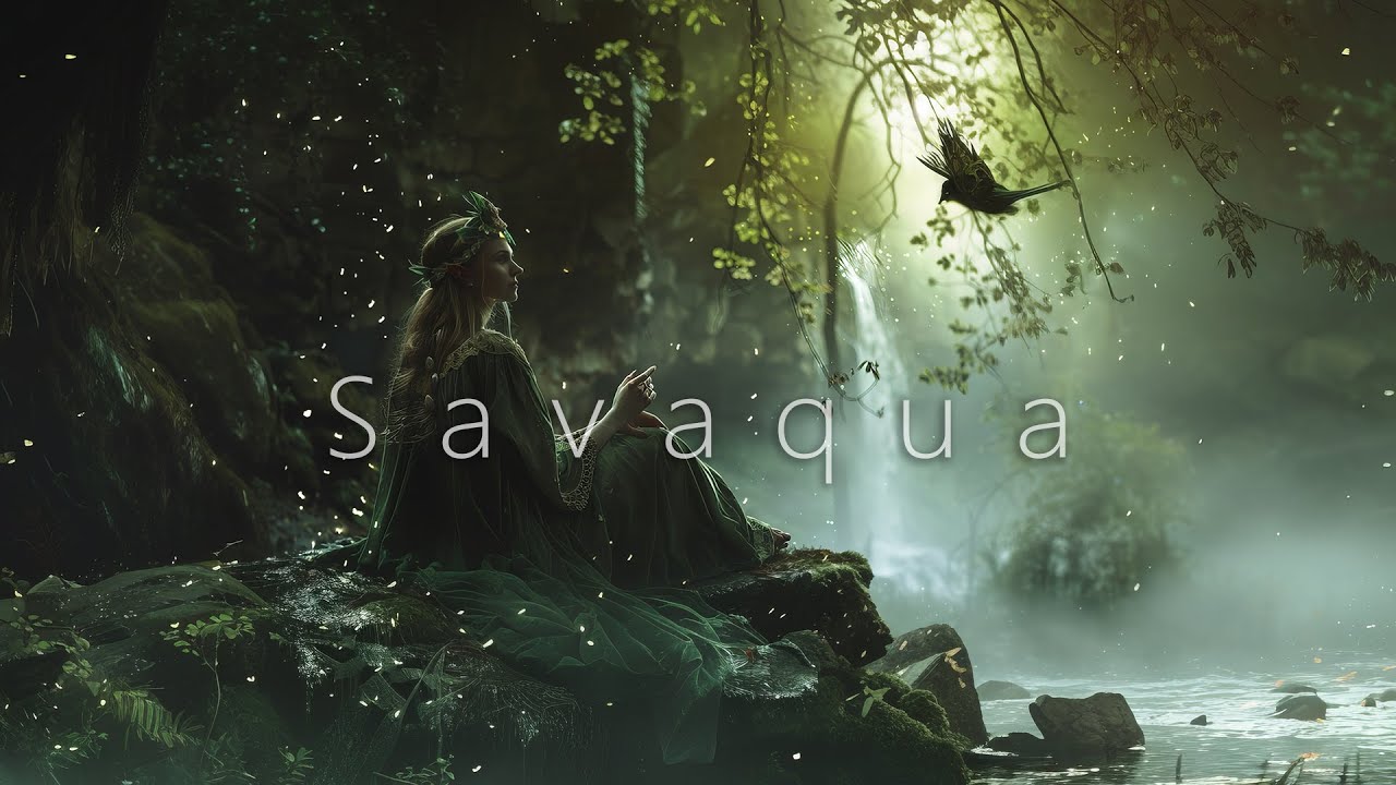 Savaqua - Relaxing New Age Meditation Music, Elven Atmosphere, Forest and River Sounds