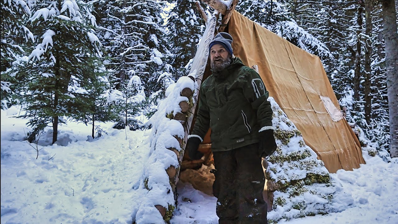 How Beautiful is this Snow? - Working on a Winter Shelter