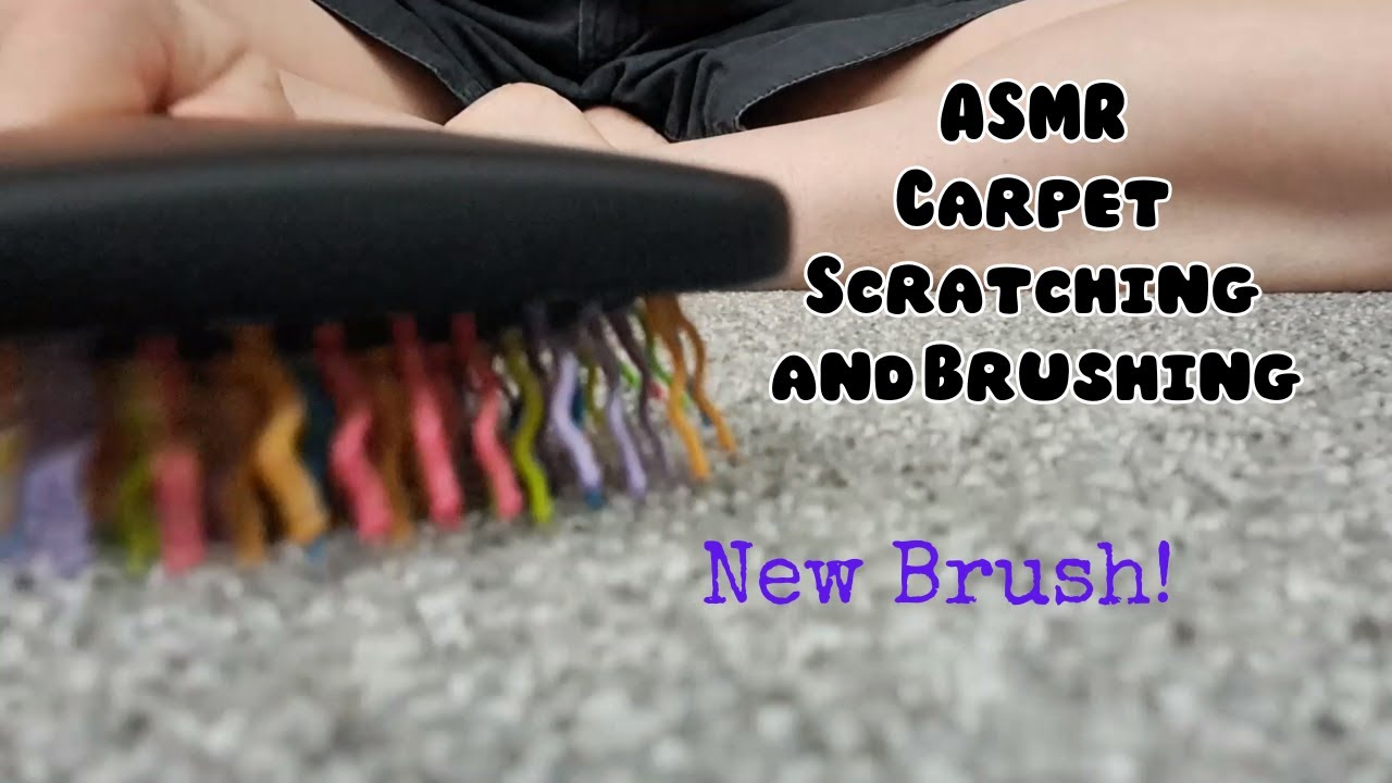 ASMR Carpet Scratching and Brushing (New Brush!!). Fast and aggressive!