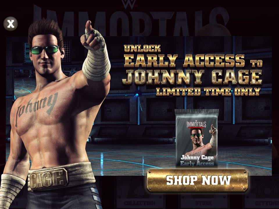 WWE Immortals - Mortal Kombat Johnny Cage Challenge Full Standard Difficulty