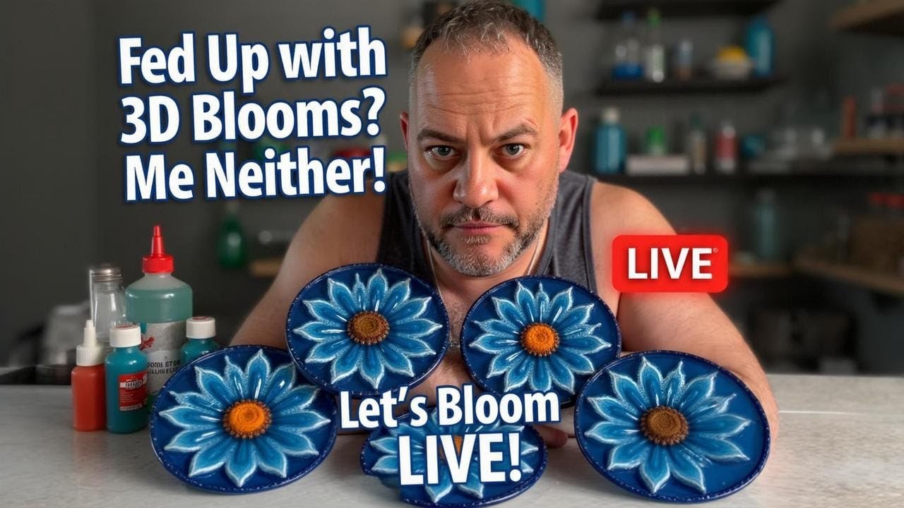 Bored of 3d Blooms? Me neither! 😂 lets bloom live! CCUK RESIN is live