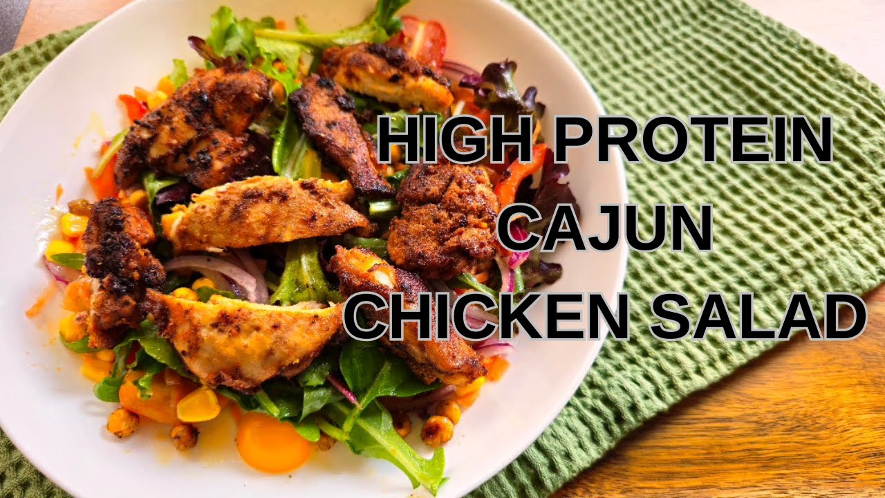 HIGH PROTEIN CHICKEN SALAD | ROASTED CHICKPEAS | EASY HEALTHY MEAL PREP RECIPE