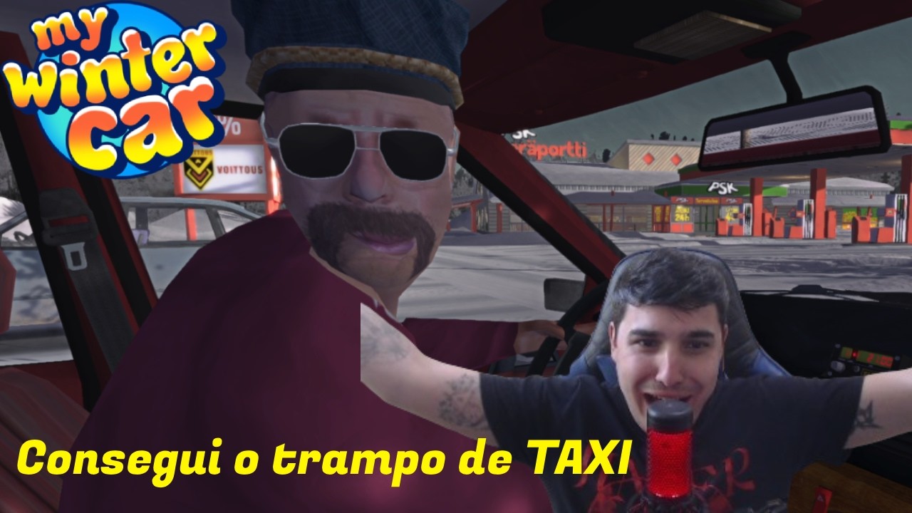 Dia de trampo! Conseguimos o emprego de táxi! - My Winter Car [Ep 3]