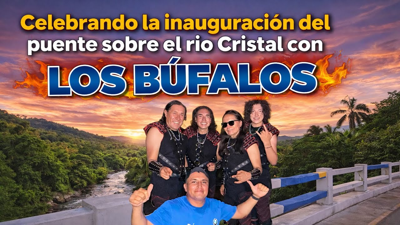 “Los Búfalos”😁En la inauguración del puente sobre el río Cristal Montalvo Los Rios #ecuador
