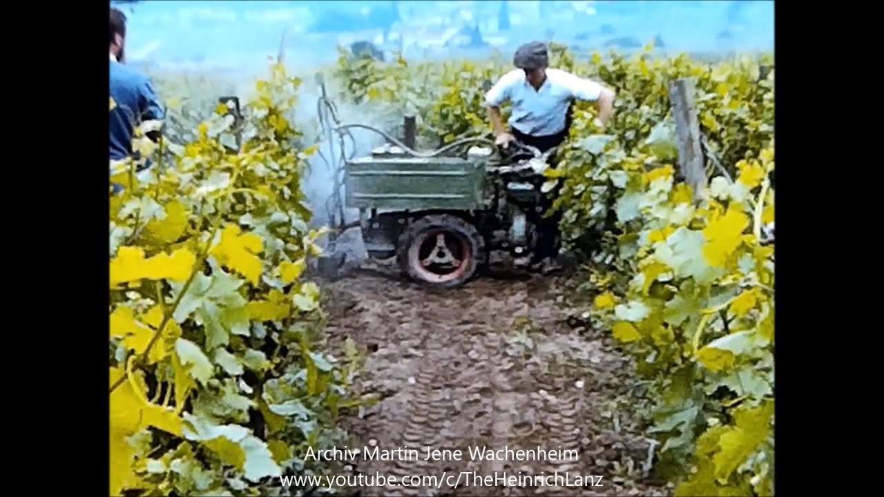 Seltene Rarit&auml;t: Holder Einachser E6 mit Aufbauspritze ES10 im Einsatz | 8mm Schmalfilm