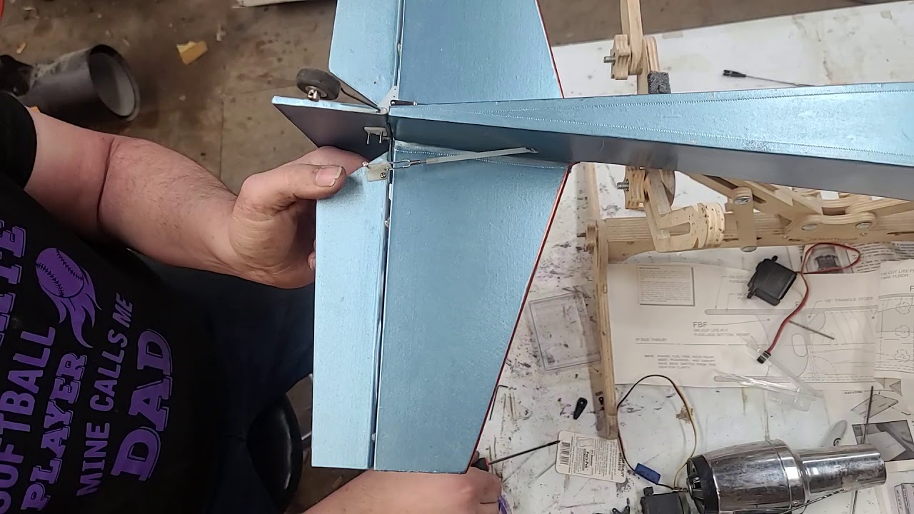 propper control horn setup with laser rod.