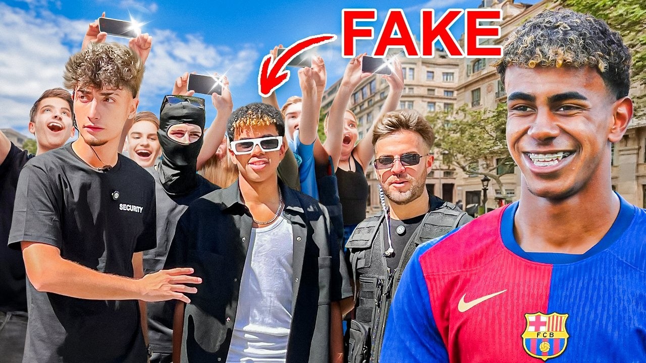 Lamine Yamal Falso Entra a la Tienda del Barça!