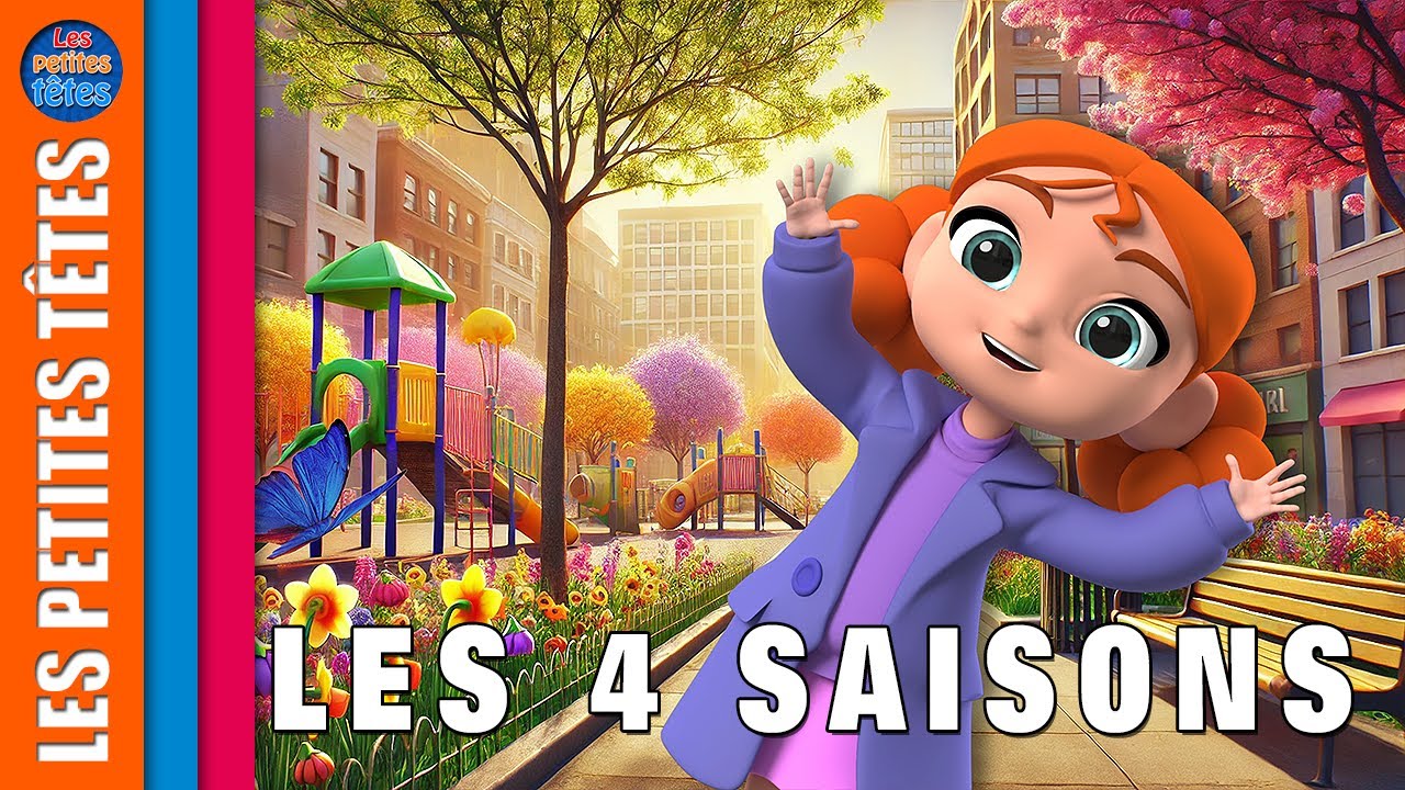 Apprendre les saisons de l'ann&eacute;e pour enfants - Hiver, printemps, &eacute;t&eacute;, automne