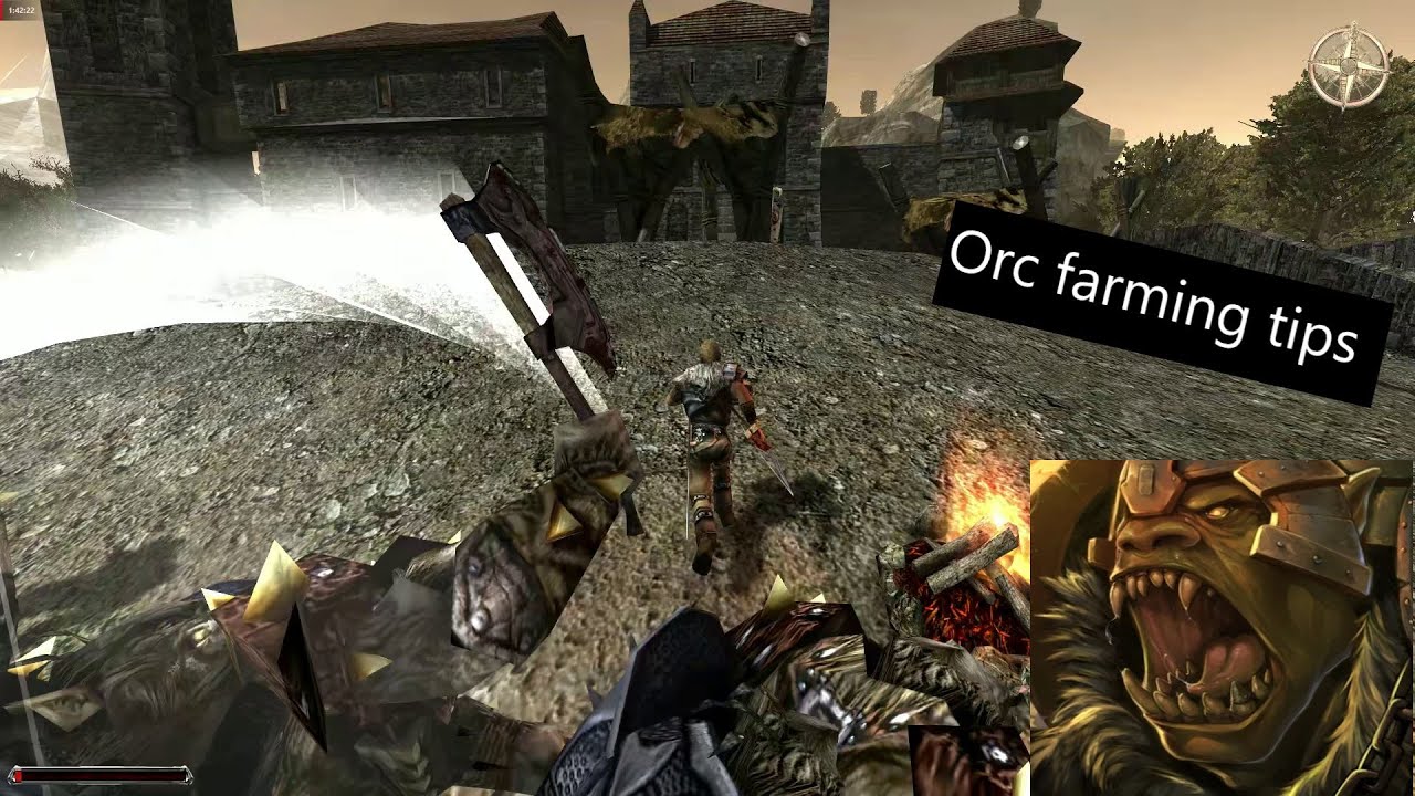 Gothic 2 - Nameless hero is being chased by orcs, but then what happens... #gothicgame #gothic