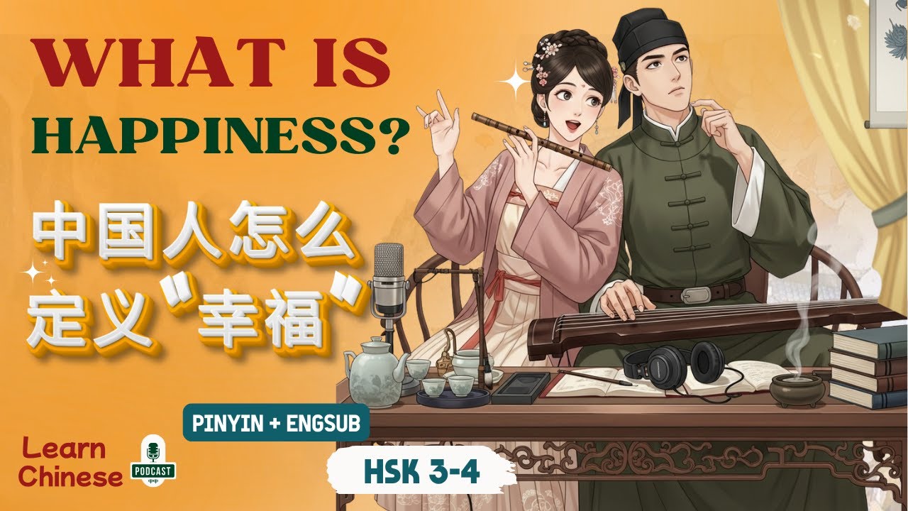 HSK 2-3 | Что означает счастье в Китае? | Практика аудирования на китайском языке