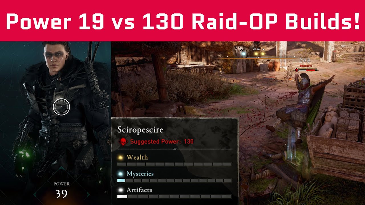 Op Builds 39 Vs 130  Power Level - Raid - Berserkr Difficulty - Assassin's Creed Valhalla - Showcase