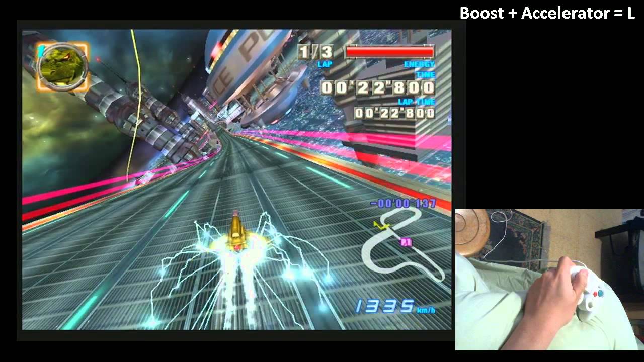 F-Zero GX: Mute City Twist Road Staff Ghost beaten with 1 hand