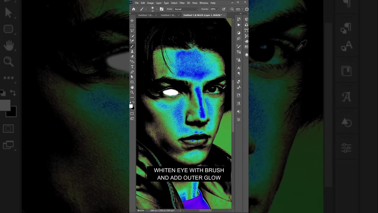 The ghost effect in photoshop cc #shorts