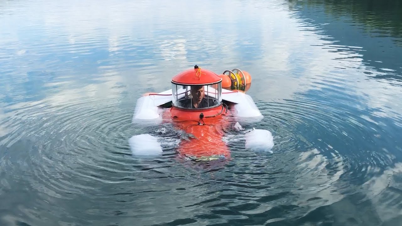 Diving Homemade Submarine At Premier Lake