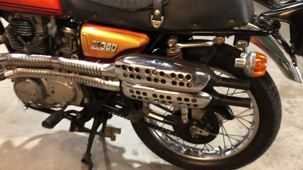1975 Honda CL360 - Start, Walkaround