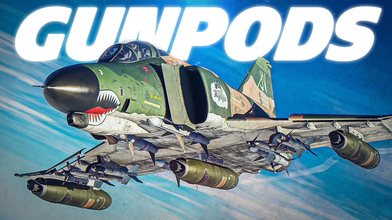 F-4E Phantom GUNPODS и воздушный бой МиГ-21 Furball | Цифровой боевой симулятор | DCS |