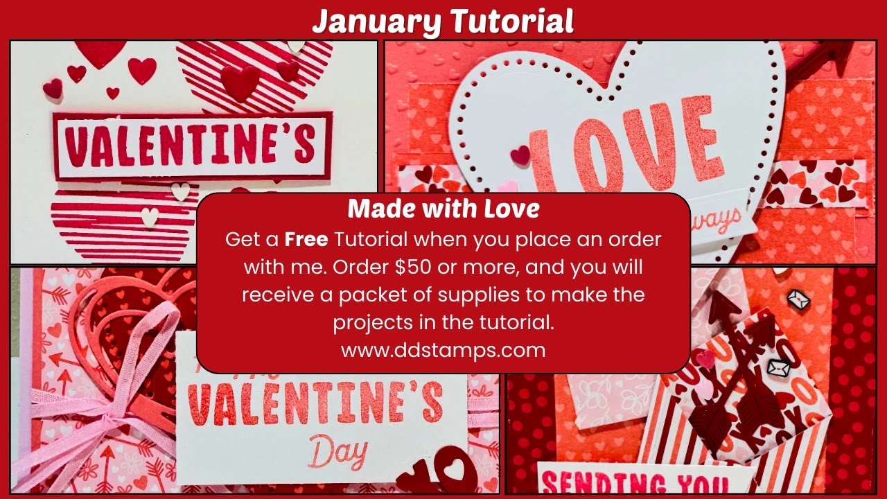 Live Card Making | Stampin’ Up! Made with Love Suite