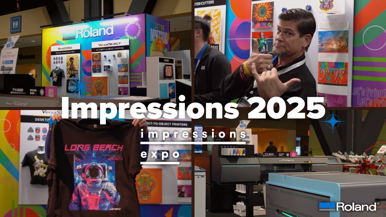 Roland DGA Showcases Groundbreaking DTF & UV Desktop Printers at Impressions 2025