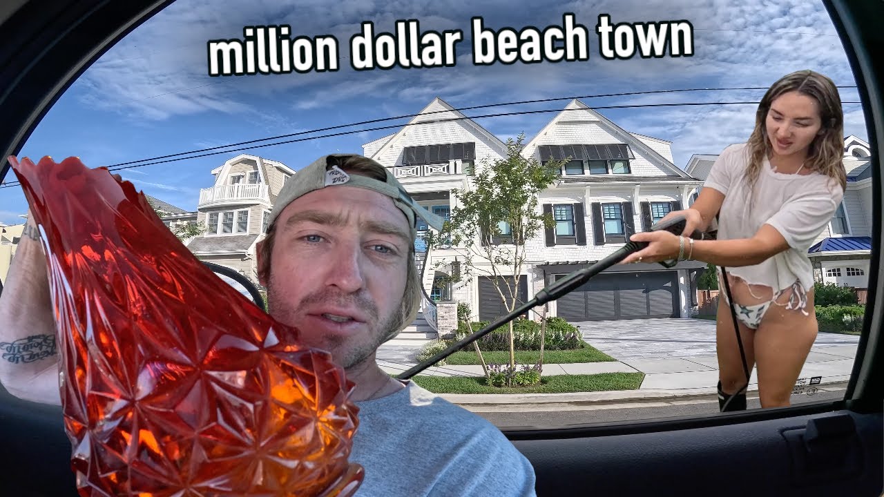 Trash Picking In Front Of POLICE In RICH Neighborhood!