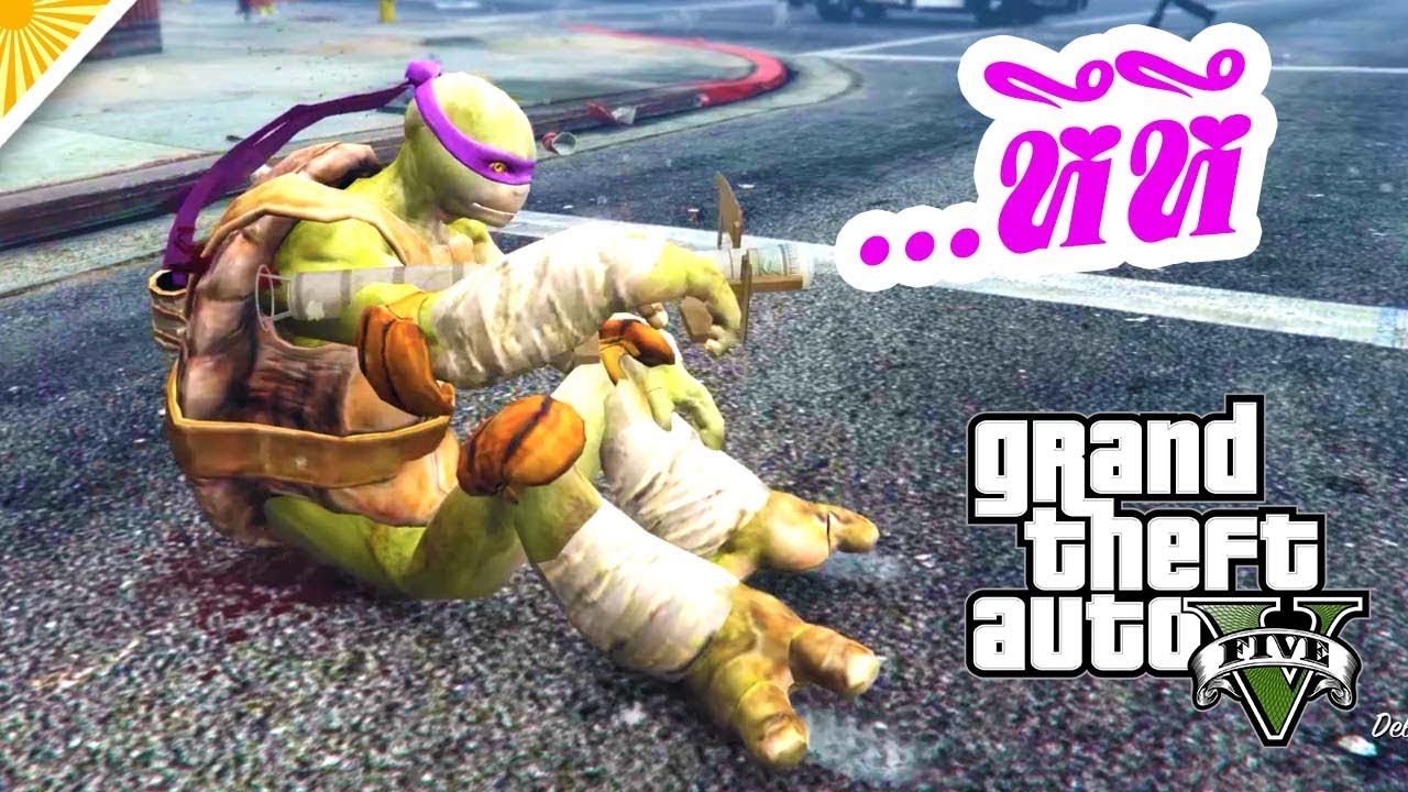 ขบวนการบนดินนินจาเต่า - GTA V TMNT mods  [AttemptZ]