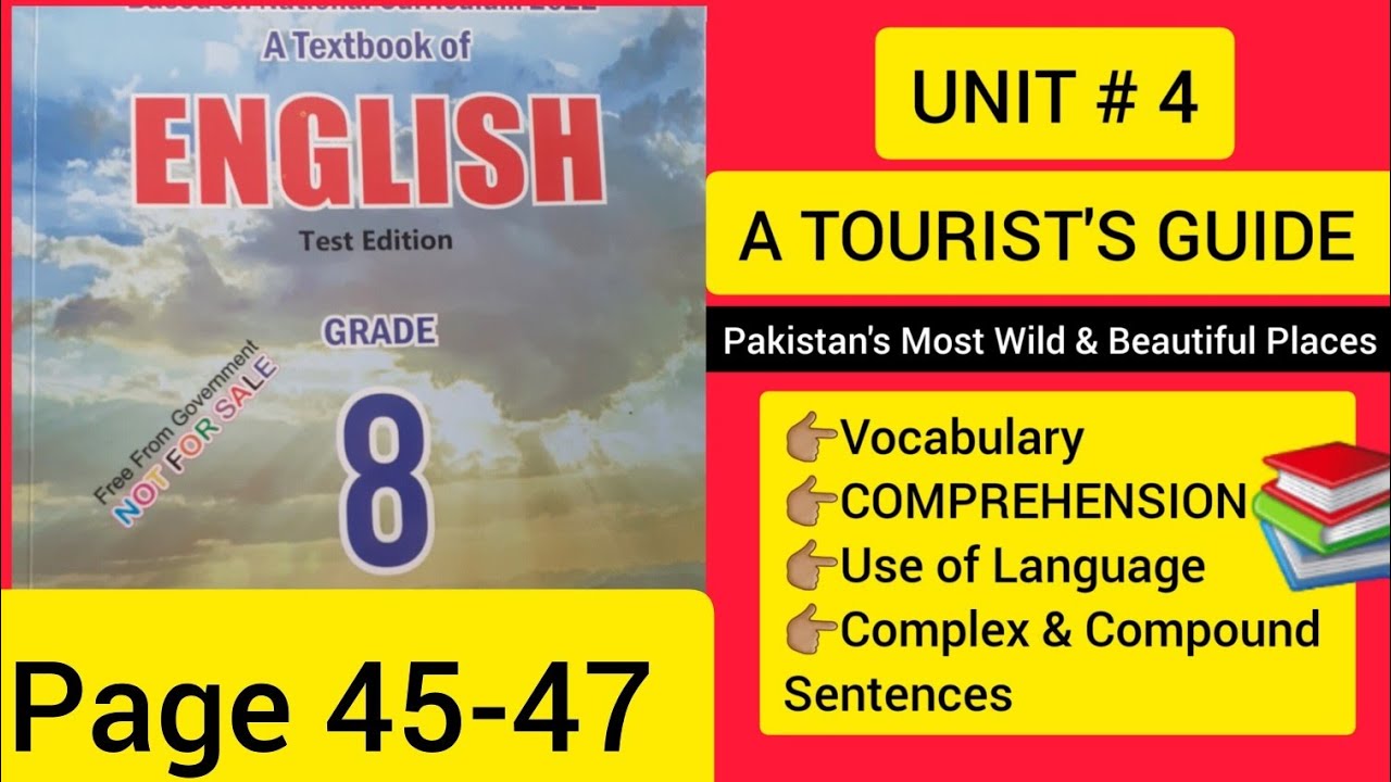 Unit# 4.4 Pakistan's Most Wild & Beautiful Places Translation & Solved Exercise || Class 8th English