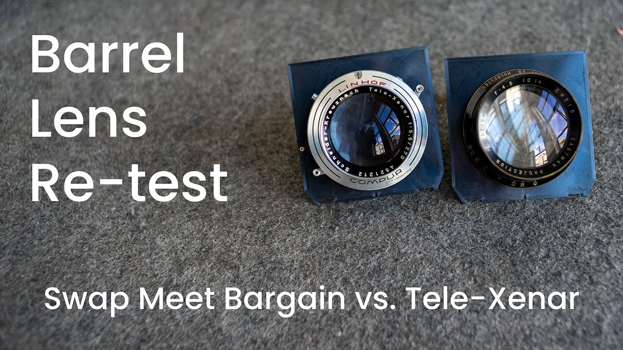 Large Format Lens Comparison - Still Life. Barrel Lens vs. Conventional Lens