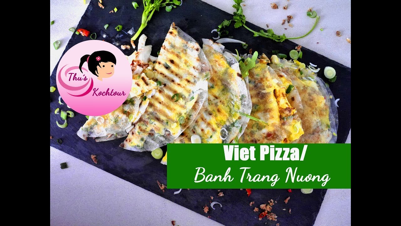 Vietnamesische Pizza/ Viet Pizza/ Bánh tráng nướng