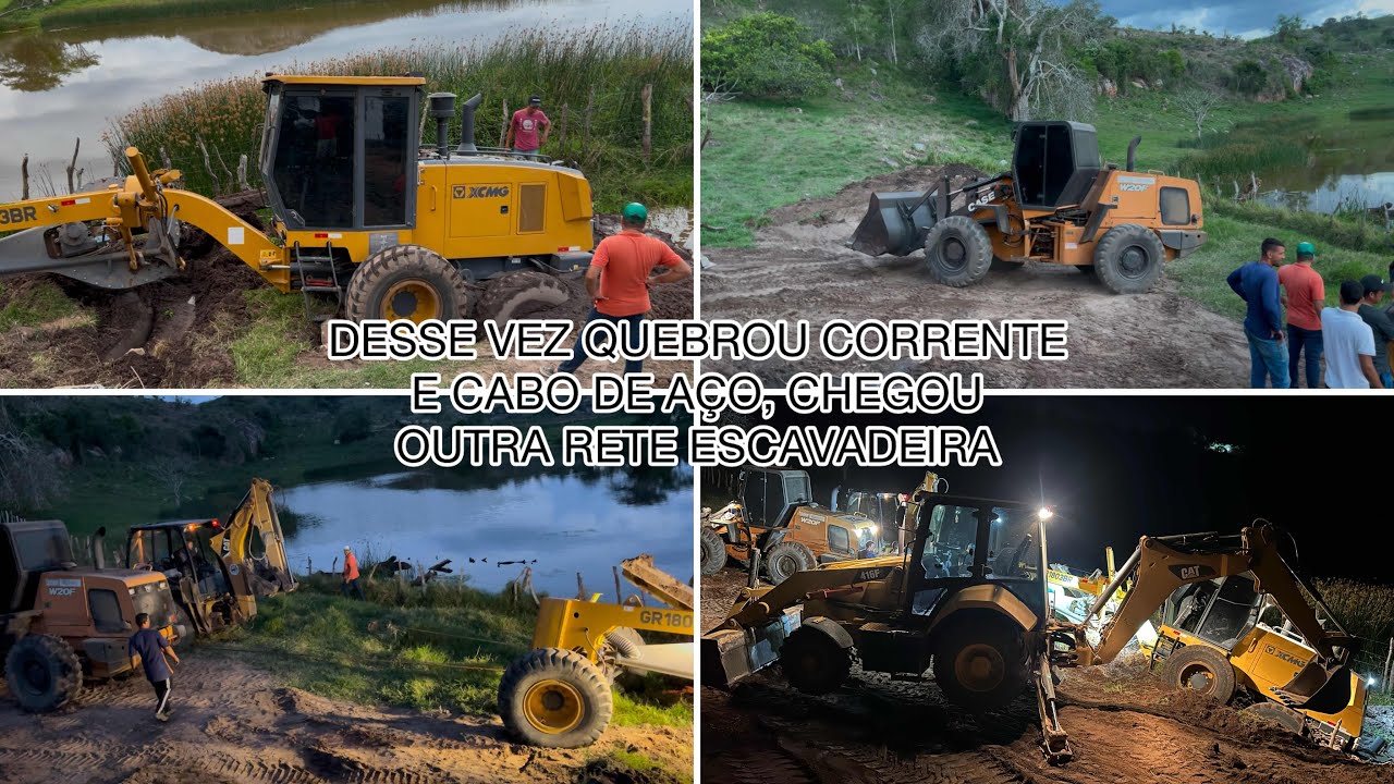 Part 02) TEVE QUE CHAMA OUTRA RETE ESCAVADEIRA SERÁ QUE ELA SAIU! 😱