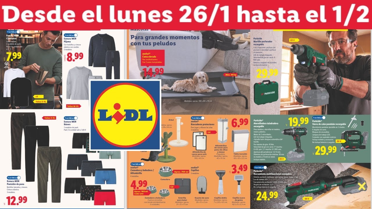 🇪🇸🔥LIDL BAZAR 🛒 ESTA SEMANA🗓 DEL LUNES 26 DE ENERO AL DOMINGO 1 DE FEBRERO /  MEGA PRECIO