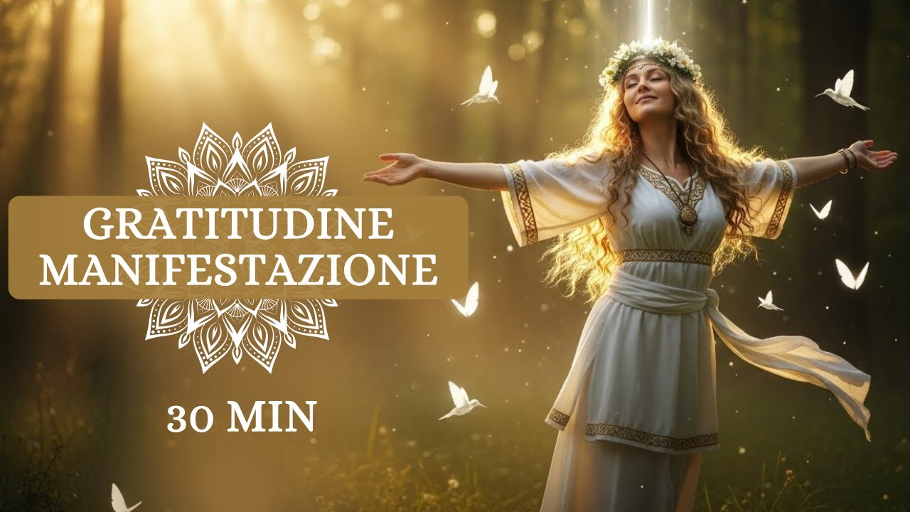 Gratitudine e Manifestazione Profonda 30 MINUTI 🙏 | Benedico tutto in me con gong diapason 432Hz