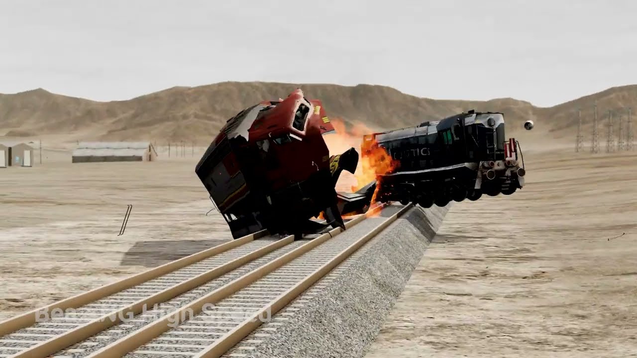 Epic Trains vs Trains Crashes 13 – BeamNG.drive | BeamNG High Speed