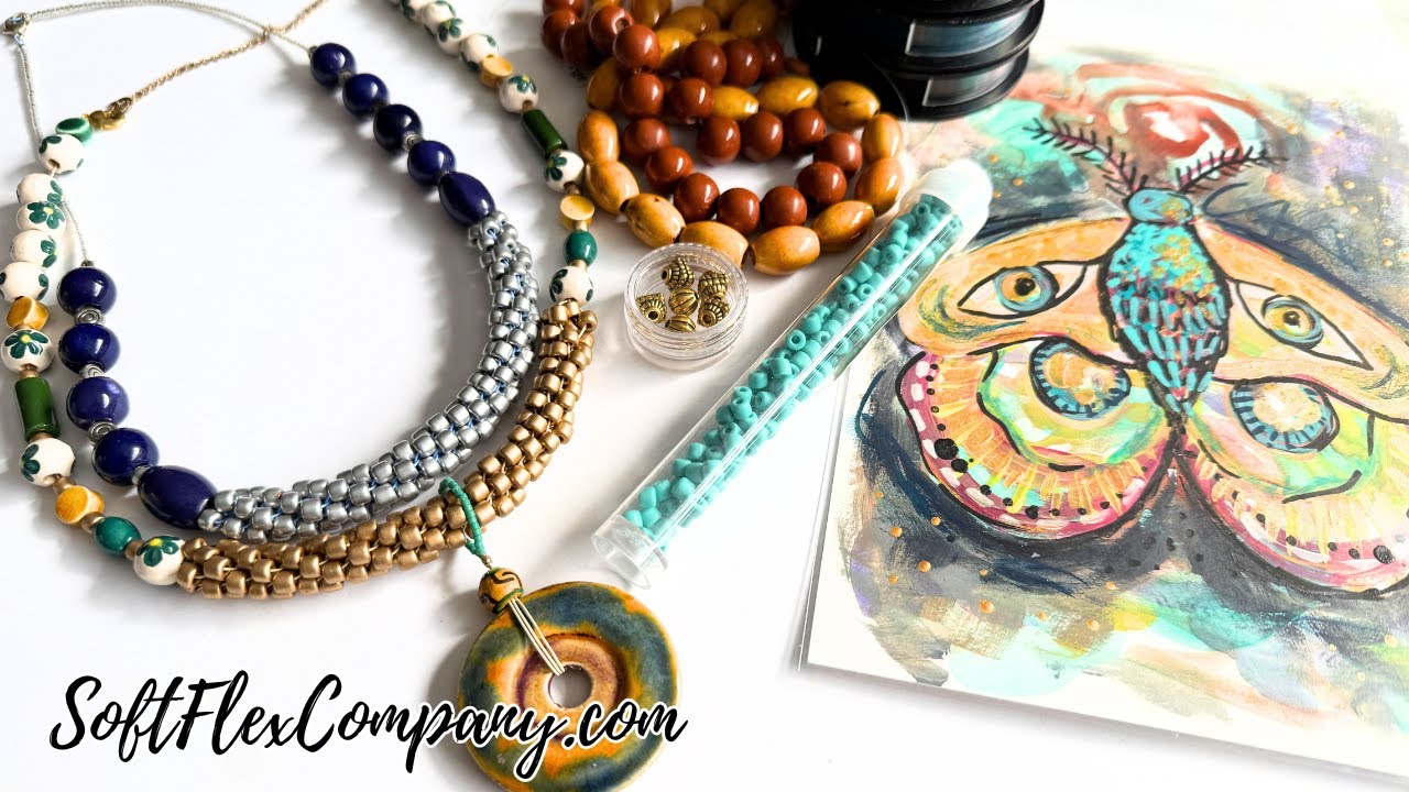 Create an Art-Inspired Kumihimo Necklace with Soft Flex Wire & Beads: Free Spirit Beading w/Kristen